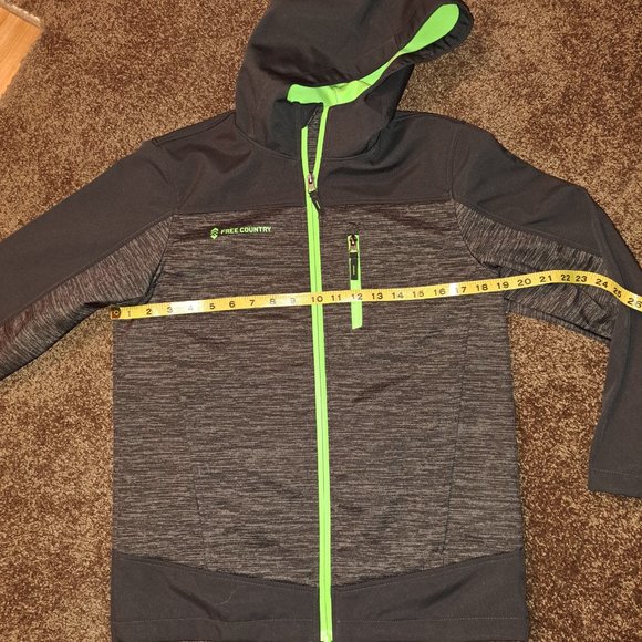 Free Country Wind & Water Resistant Soft Shell Hooded Jacket,Like New XL - Picture 2 of 10